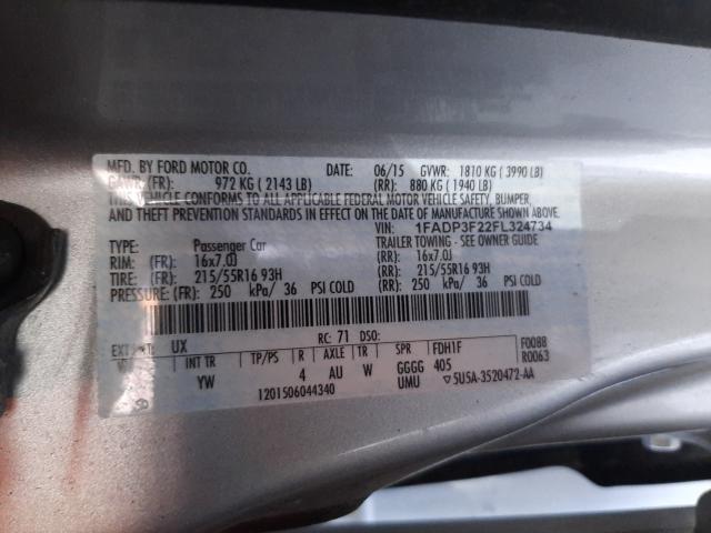 Photo 9 VIN: 1FADP3F22FL324734 - FORD FOCUS SE 