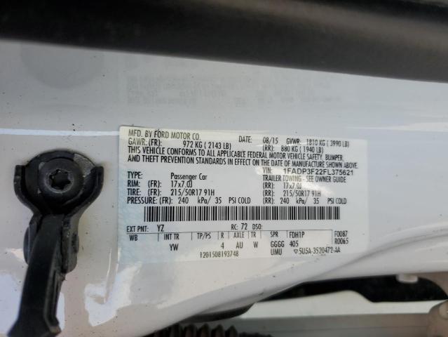 Photo 11 VIN: 1FADP3F22FL375621 - FORD FOCUS SE 