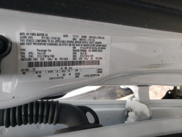 Photo 9 VIN: 1FADP3F22GL233609 - FORD FOCUS SE 