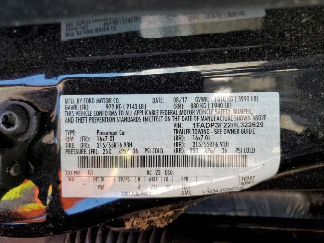 Photo 11 VIN: 1FADP3F22HL322629 - FORD FOCUS 