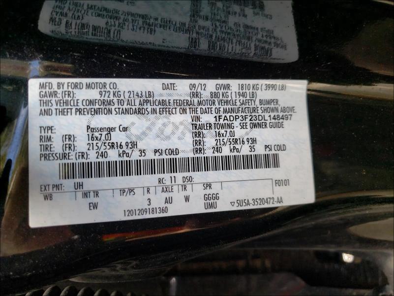 Photo 9 VIN: 1FADP3F23DL148497 - FORD FOCUS SE 