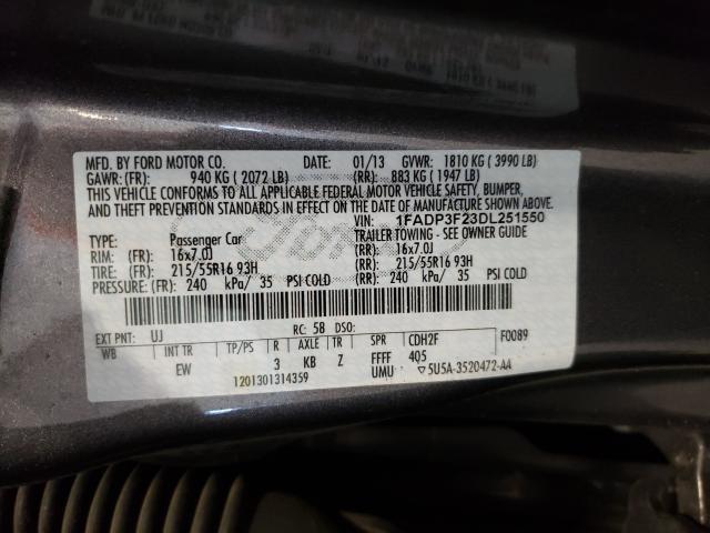 Photo 9 VIN: 1FADP3F23DL251550 - FORD FOCUS SE 