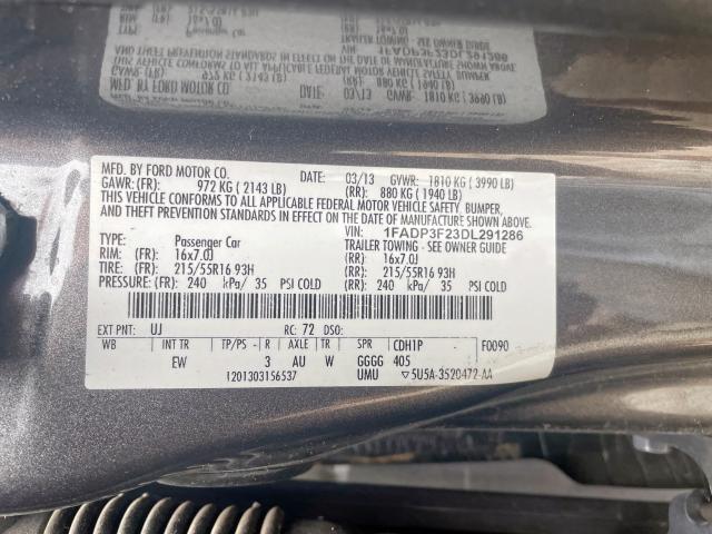 Photo 9 VIN: 1FADP3F23DL291286 - FORD FOCUS SE 