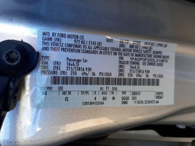 Photo 9 VIN: 1FADP3F23DL313870 - FORD FOCUS SE 