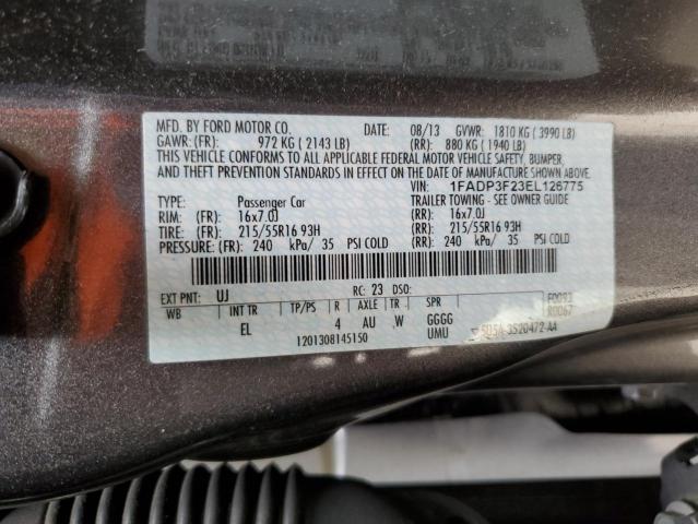 Photo 11 VIN: 1FADP3F23EL126775 - FORD FOCUS SE 