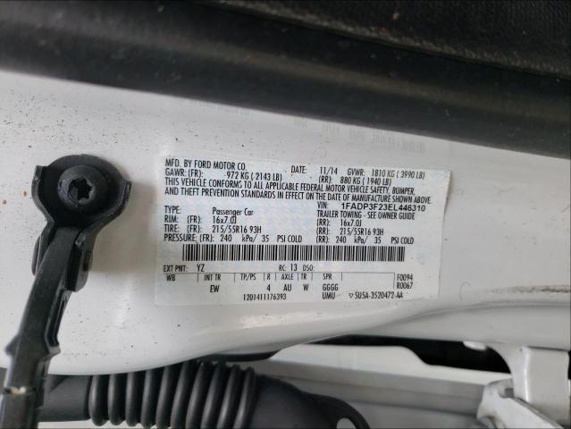 Photo 9 VIN: 1FADP3F23EL446310 - FORD FOCUS SE 