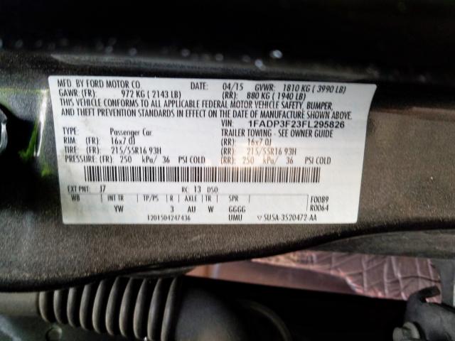 Photo 9 VIN: 1FADP3F23FL295826 - FORD FOCUS SE 