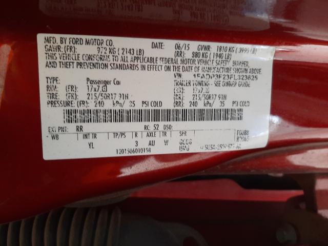 Photo 9 VIN: 1FADP3F23FL323625 - FORD FOCUS SE 