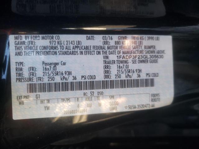 Photo 12 VIN: 1FADP3F23GL305630 - FORD FOCUS 