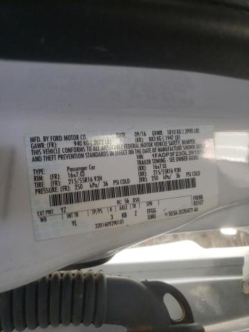 Photo 9 VIN: 1FADP3F23GL391554 - FORD FOCUS SE 