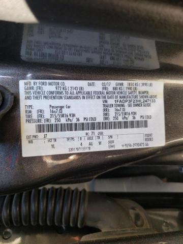 Photo 9 VIN: 1FADP3F23HL247133 - FORD FOCUS SE 