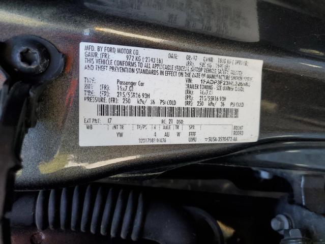 Photo 11 VIN: 1FADP3F23HL326883 - FORD FOCUS SE 