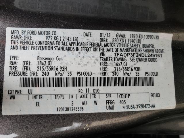 Photo 9 VIN: 1FADP3F24DL249161 - FORD FOCUS SE 