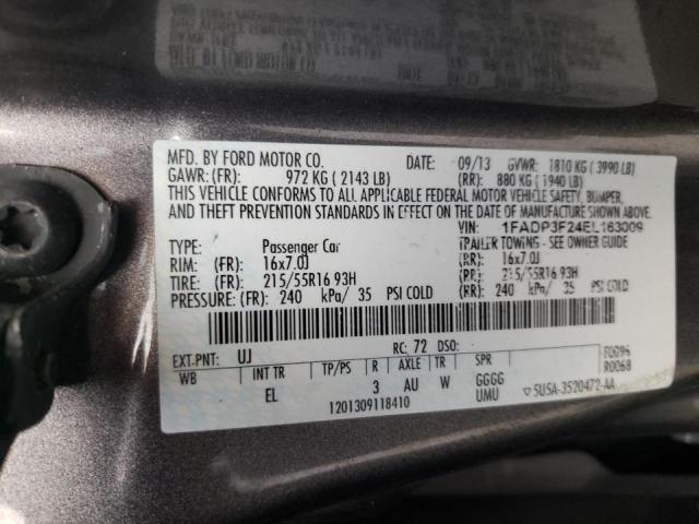 Photo 9 VIN: 1FADP3F24EL163009 - FORD FOCUS SE 