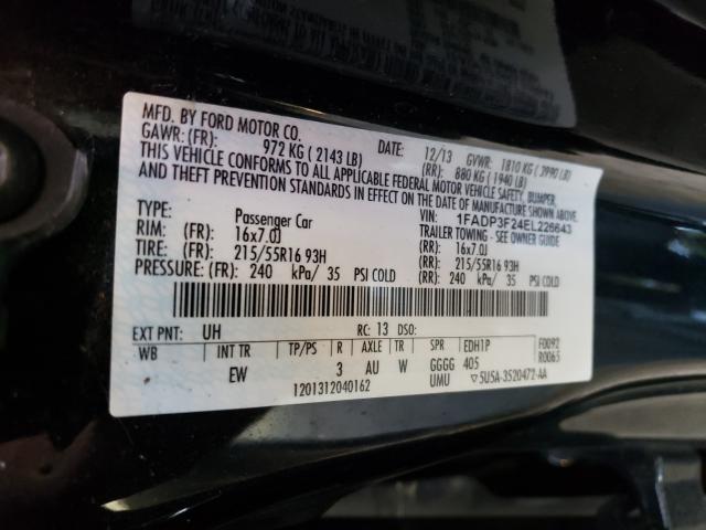 Photo 9 VIN: 1FADP3F24EL226643 - FORD FOCUS SE 