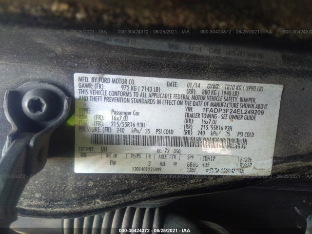 Photo 8 VIN: 1FADP3F24EL249209 - FORD FOCUS 