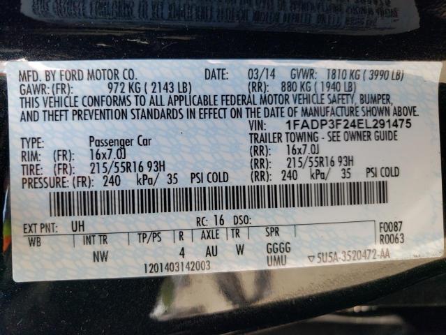 Photo 11 VIN: 1FADP3F24EL291475 - FORD FOCUS SE 