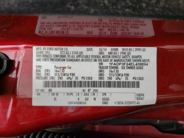 Photo 11 VIN: 1FADP3F24EL438894 - FORD FOCUS SE 