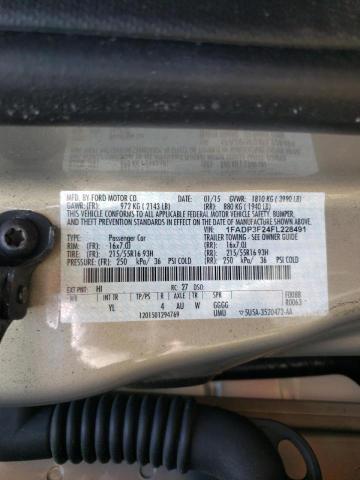 Photo 9 VIN: 1FADP3F24FL228491 - FORD FOCUS SE 