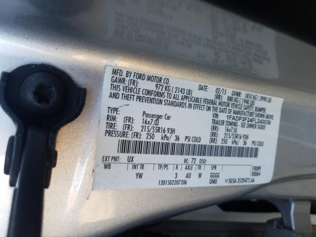 Photo 9 VIN: 1FADP3F24FL243038 - FORD FOCUS SE 