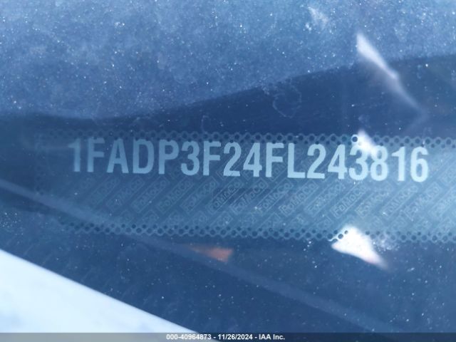 Photo 8 VIN: 1FADP3F24FL243816 - FORD FOCUS 