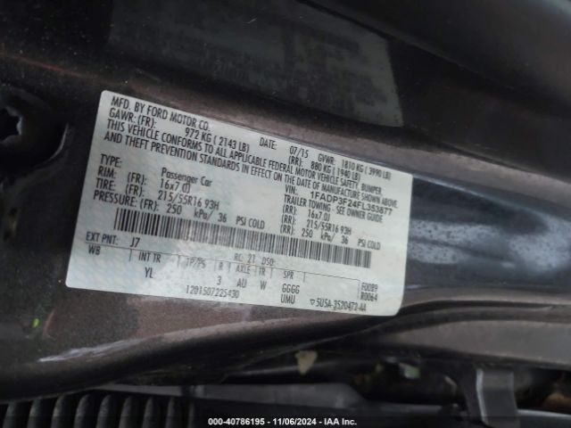 Photo 8 VIN: 1FADP3F24FL353877 - FORD FOCUS 