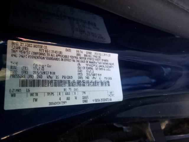 Photo 9 VIN: 1FADP3F24GL325871 - FORD FOCUS SE 