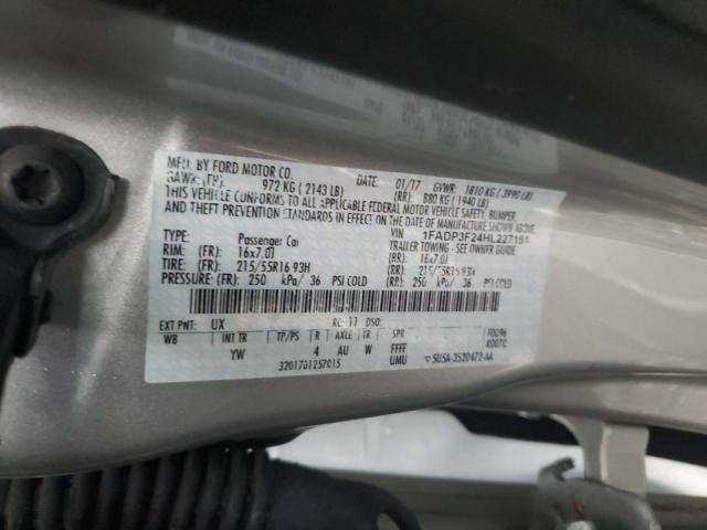 Photo 9 VIN: 1FADP3F24HL227151 - FORD FOCUS SE 