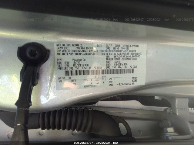 Photo 8 VIN: 1FADP3F24HL285860 - FORD FOCUS 