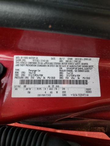 Photo 9 VIN: 1FADP3F24HL328707 - FORD FOCUS SE 