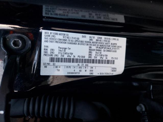 Photo 9 VIN: 1FADP3F24JL315171 - FORD FOCUS SE 