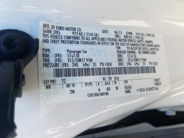 Photo 9 VIN: 1FADP3F25DL369793 - FORD FOCUS SE 