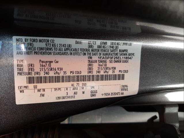 Photo 9 VIN: 1FADP3F25EL118547 - FORD FOCUS SE 