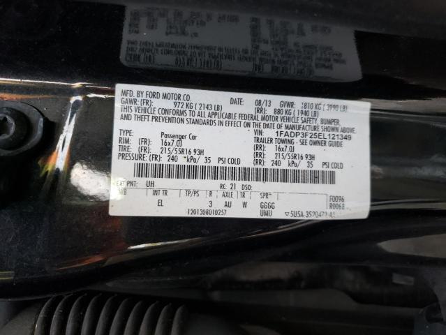 Photo 9 VIN: 1FADP3F25EL121349 - FORD FOCUS SE 