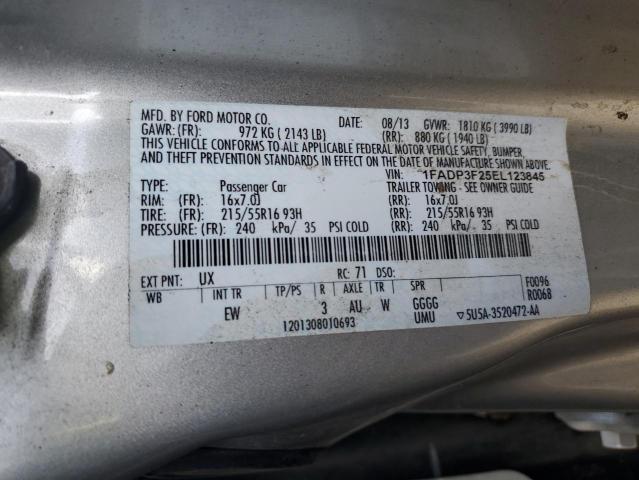 Photo 11 VIN: 1FADP3F25EL123845 - FORD FOCUS 