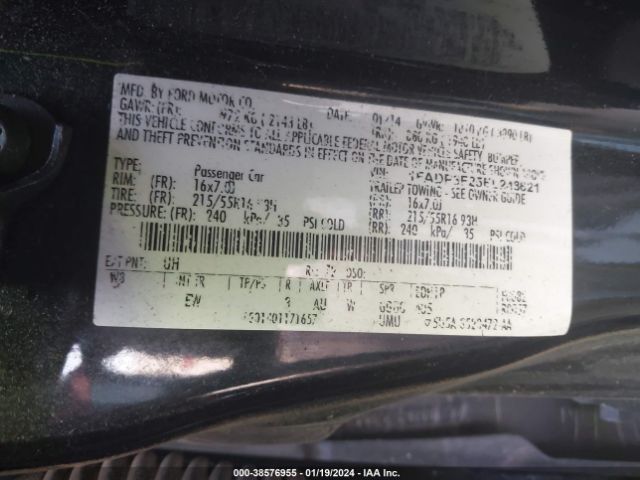 Photo 8 VIN: 1FADP3F25EL248621 - FORD FOCUS 