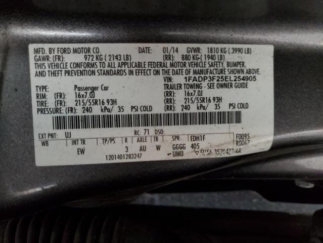 Photo 12 VIN: 1FADP3F25EL254905 - FORD FOCUS 