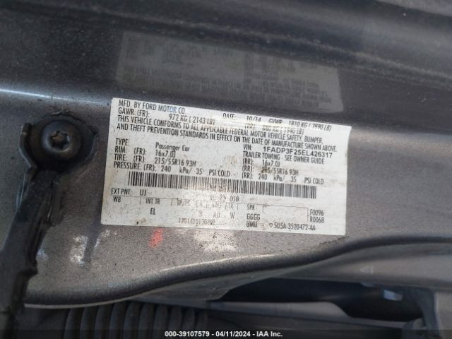 Photo 8 VIN: 1FADP3F25EL426317 - FORD FOCUS 