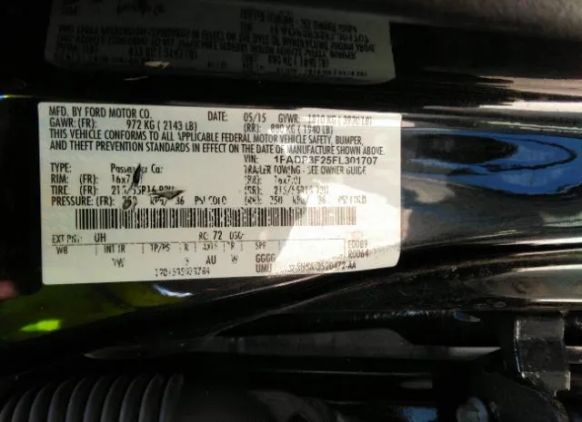 Photo 8 VIN: 1FADP3F25FL301707 - FORD FOCUS 