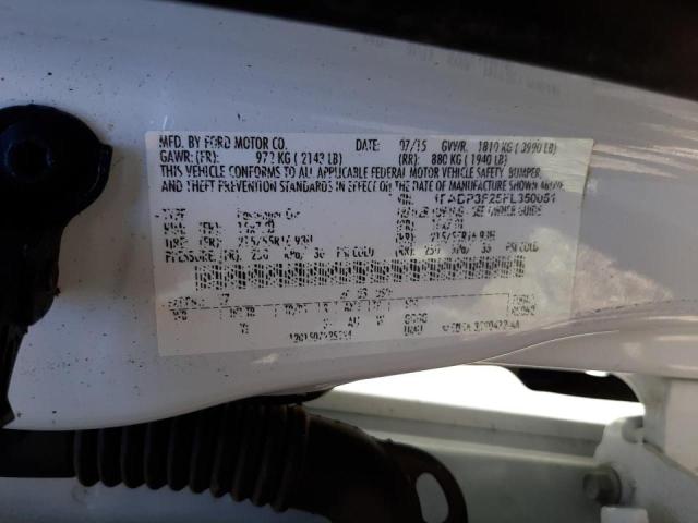 Photo 9 VIN: 1FADP3F25FL350051 - FORD FOCUS SE 