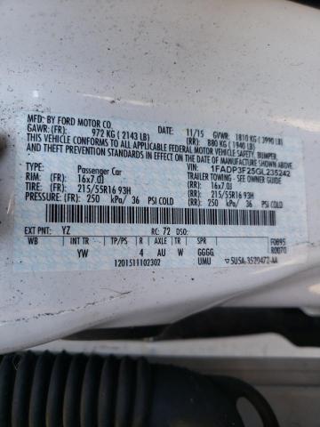 Photo 9 VIN: 1FADP3F25GL235242 - FORD FOCUS SE 