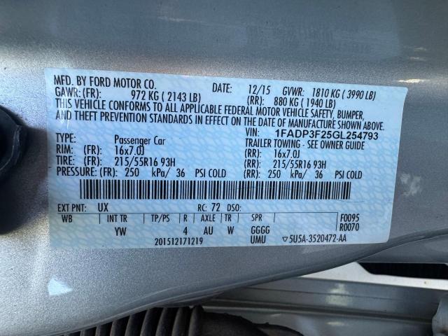 Photo 9 VIN: 1FADP3F25GL254793 - FORD FOCUS SE 