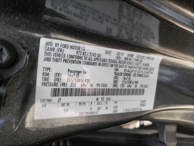 Photo 9 VIN: 1FADP3F25HL244704 - FORD FOCUS SE 