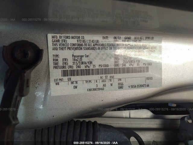 Photo 8 VIN: 1FADP3F26DL123545 - FORD FOCUS 