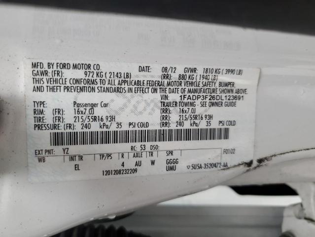 Photo 11 VIN: 1FADP3F26DL123691 - FORD FOCUS 