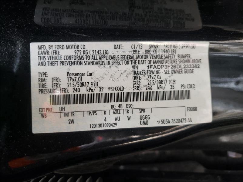 Photo 9 VIN: 1FADP3F26DL233382 - FORD FOCUS SE 