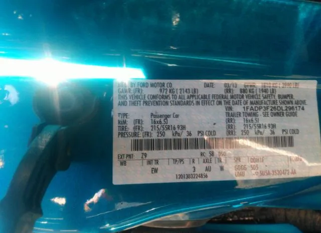 Photo 8 VIN: 1FADP3F26DL296174 - FORD FOCUS 