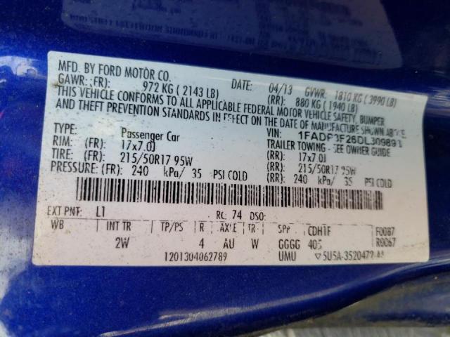 Photo 11 VIN: 1FADP3F26DL309893 - FORD FOCUS SE 