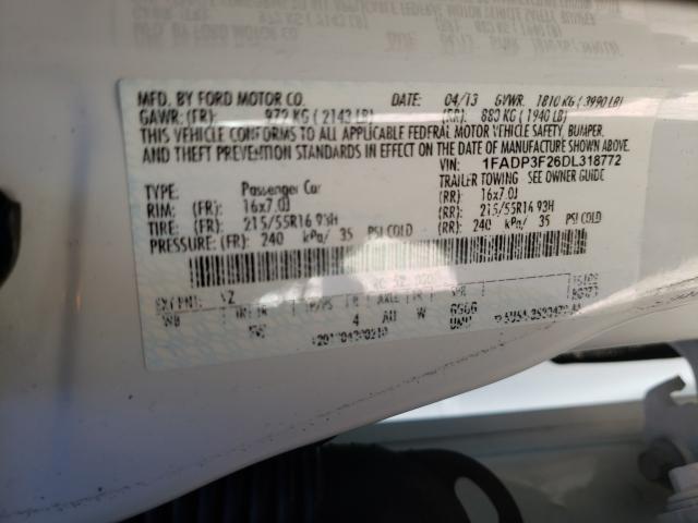 Photo 9 VIN: 1FADP3F26DL318772 - FORD FOCUS SE 