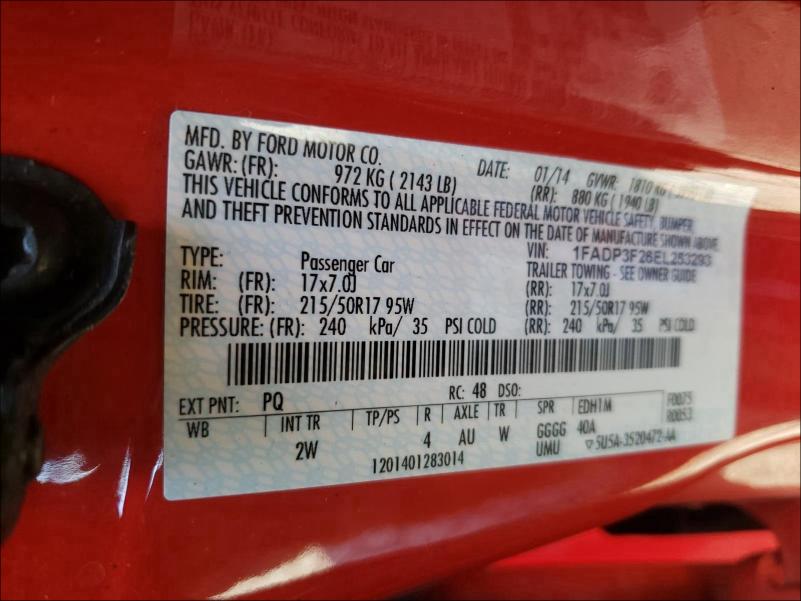 Photo 9 VIN: 1FADP3F26EL253293 - FORD FOCUS 